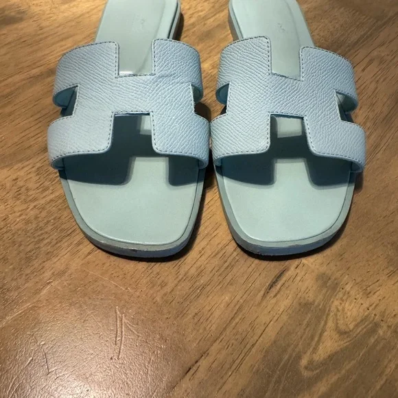 Hermes Light Blue Women's Sandals - Picture 5 of 6